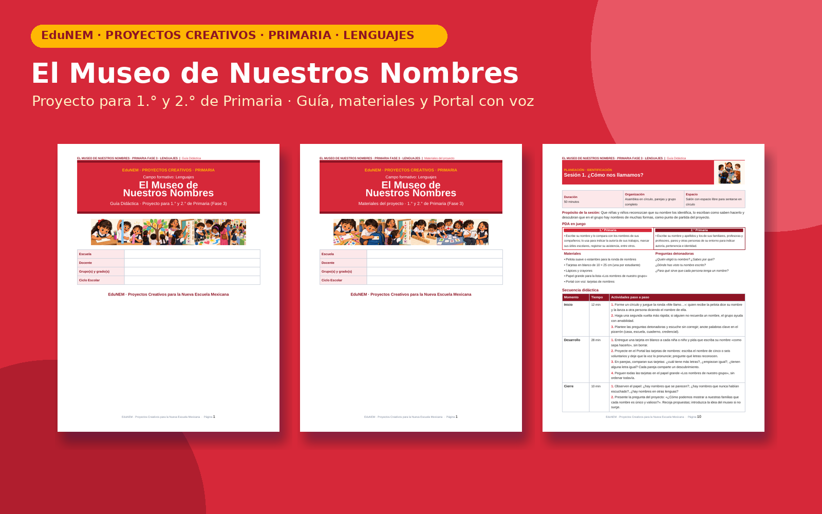 El Museo de Nuestros Nombres | EduNEM Primaria 1.º y 2.º | Escritura de nombres en 10 sesiones 2 El Museo de Nuestros Nombres | EduNEM Primaria 1.º y 2.º | Escritura de nombres en 10 sesiones - Imagen 2