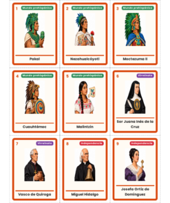 EduKIT Lotería de Personajes de la Historia de México para Primaria | 32 Personajes, 20 Tableros y Portal Interactivo 9 Imagen 2 40