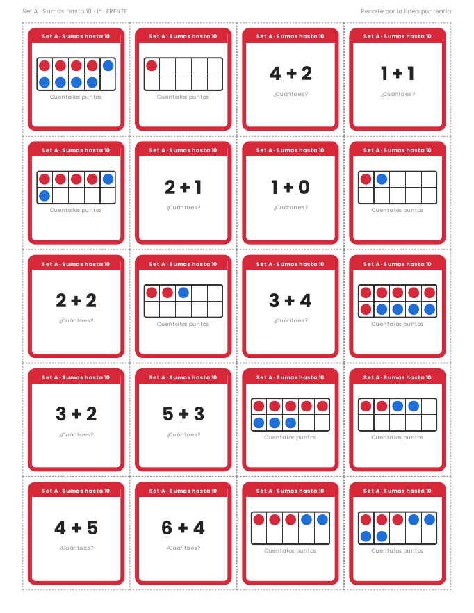 EduKIT Memorama de Sumas y Restas para Primaria | 120 Tarjetas, 6 Sets y Portal Interactivo 3 EduKIT Memorama de Sumas y Restas para Primaria | 120 Tarjetas, 6 Sets y Portal Interactivo - Imagen 3