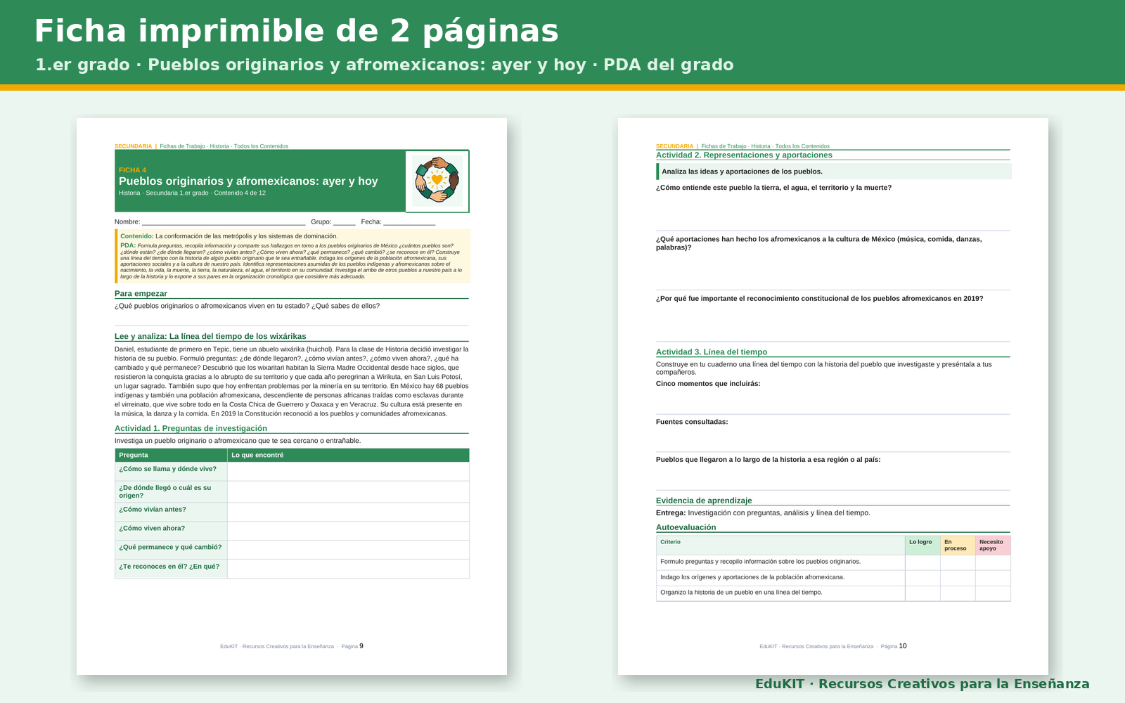 EduKIT Fichas de Trabajo de Historia para Secundaria 1.°, 2.° y 3.° | 38 Fichas, Rúbricas y Todos los Contenidos con PDA 3 EduKIT Fichas de Trabajo de Historia para Secundaria 1.°, 2.° y 3.° | 38 Fichas, Rúbricas y Todos los Contenidos con PDA - Imagen 3