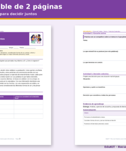 Fichas de Trabajo de Tutoría y Educación Socioemocional para Secundaria 1.°, 2.° y 3.° | 15 Fichas y los 5 Contenidos 9 Imagen 2 59