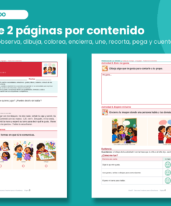 Fichas de Trabajo Preescolar 1° | 36 Fichas Imprimibles, 108 Actividades y Portal Proyectable · Todos los Contenidos NEM 9 Imagen 2 64