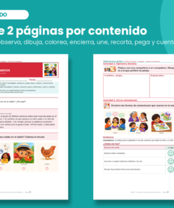 Fichas de Trabajo Preescolar 3° | 41 Fichas Imprimibles, 123 Actividades y Portal Proyectable · Todos los Contenidos NEM 9 Imagen 2 66