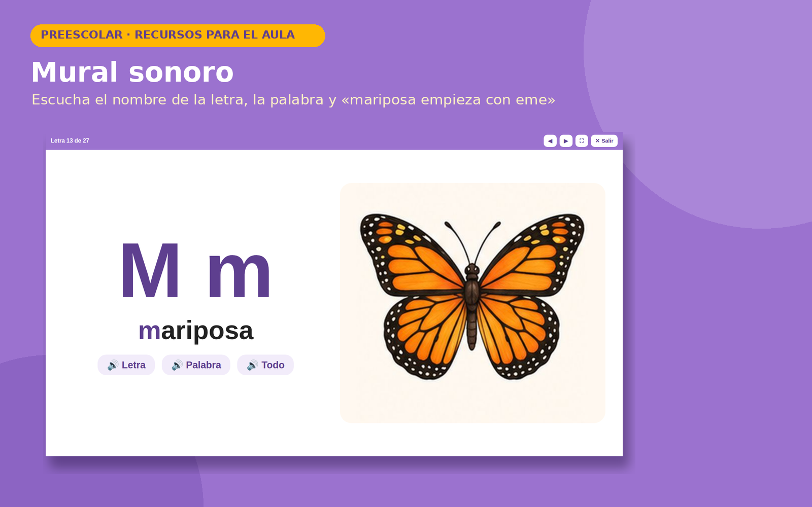 Abecedario Interactivo con Audio para Preescolar y Primaria | 27 Letras con Voz, Juegos Educativos y Portal Interactivo 3 Abecedario Interactivo con Audio para Preescolar y Primaria | 27 Letras con Voz, Juegos Educativos y Portal Interactivo - Imagen 3
