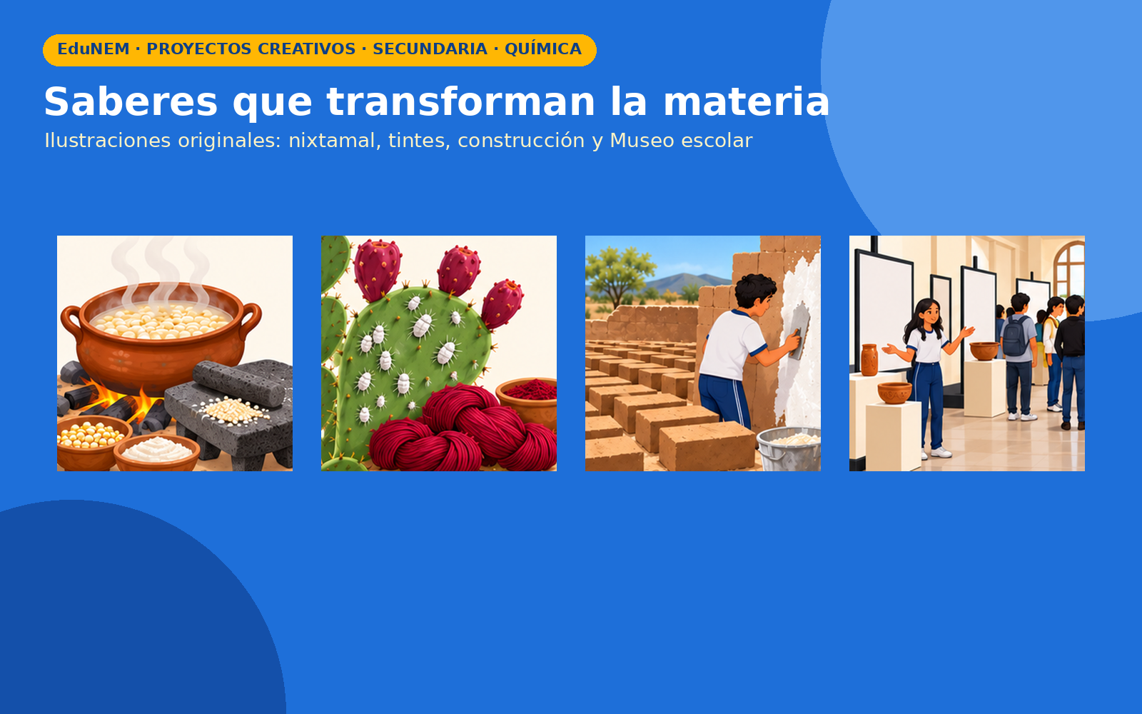 Museo Saberes que Transforman | EduNEM Química Secundaria 3.º | 10 sesiones y 3 rutas de aprendizaje 3 Museo Saberes que Transforman | EduNEM Química Secundaria 3.º | 10 sesiones y 3 rutas de aprendizaje - Imagen 3