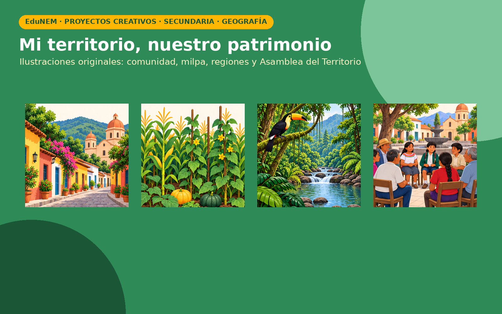 Mapa Biocultural de mi Comunidad | EduNEM Geografía Secundaria 1.º | 10 sesiones y 3 rutas de aprendizaje 3 Vista previa 3 de Mapa Biocultural de mi Comunidad | EduNEM Geografía Secundaria 1.º | 10 sesiones y 3 rutas de aprendizaje