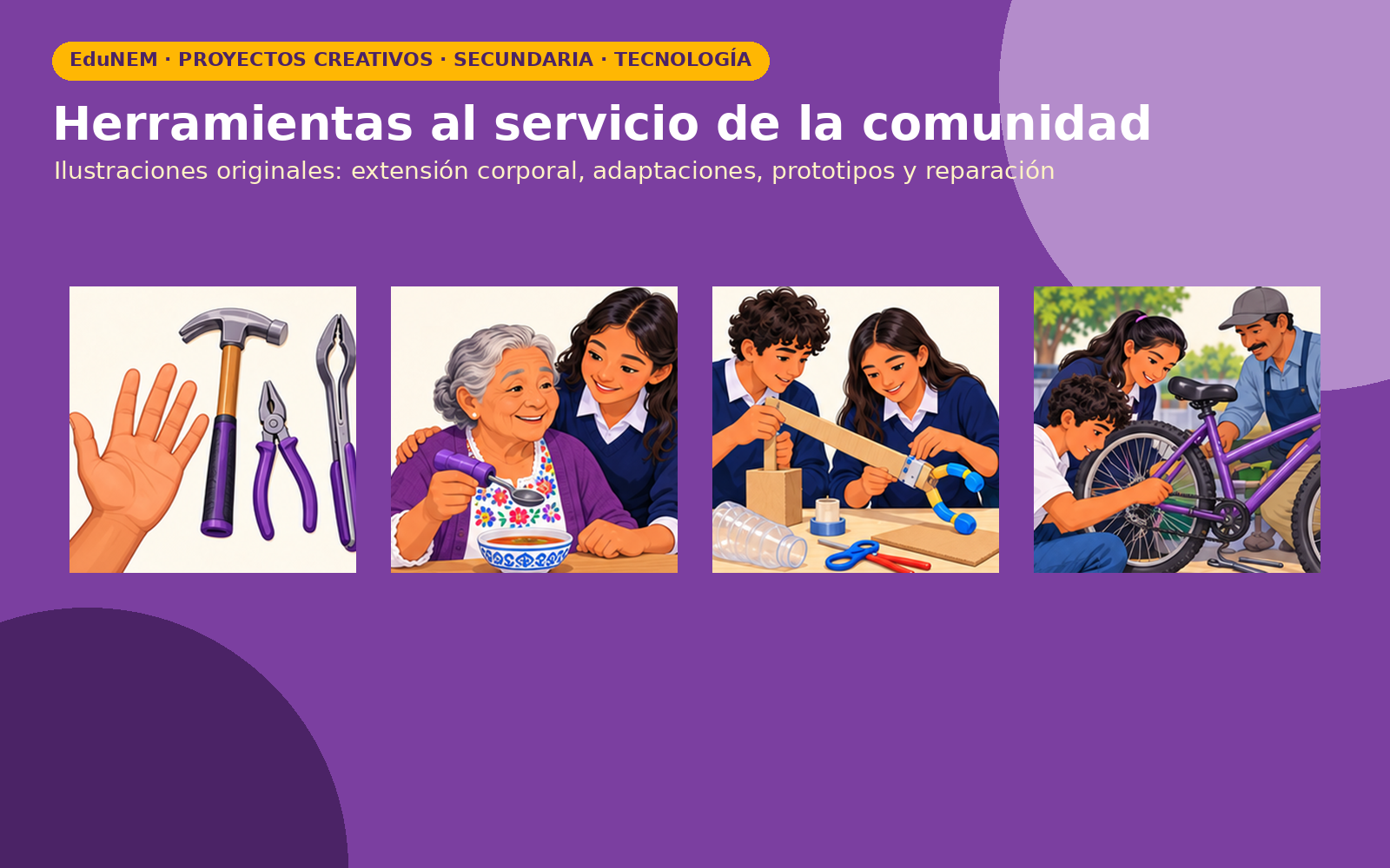 Herramientas que Ayudan | EduNEM Tecnología Secundaria 1.º a 3.º | 10 sesiones y 12 fichas 3 Vista previa 3 de Herramientas que Ayudan | EduNEM Tecnología Secundaria 1.º a 3.º | 10 sesiones y 12 fichas