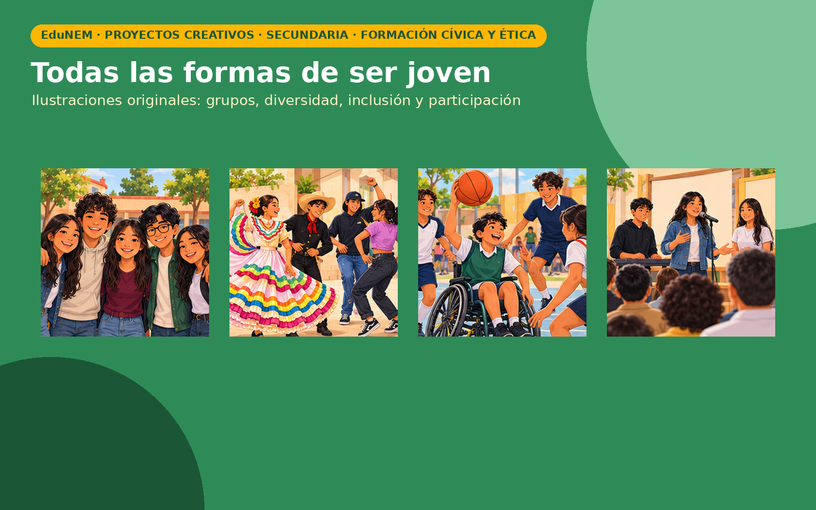 Somos Muchas Juventudes | EduNEM Formación Cívica y Ética Secundaria 1.º a 3.º | 10 sesiones y 12 fichas 3 Vista previa 3 de Somos Muchas Juventudes | EduNEM Formación Cívica y Ética Secundaria 1.º a 3.º | 10 sesiones y 12 fichas