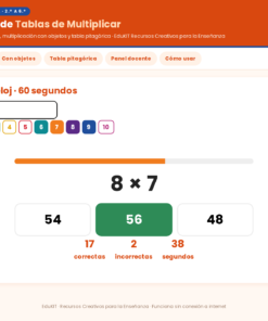 EduKIT Flash Cards de Tablas de Multiplicar para Primaria | 135 Tarjetas, 8 Juegos y Portal Interactivo 10 Imagen 3 33