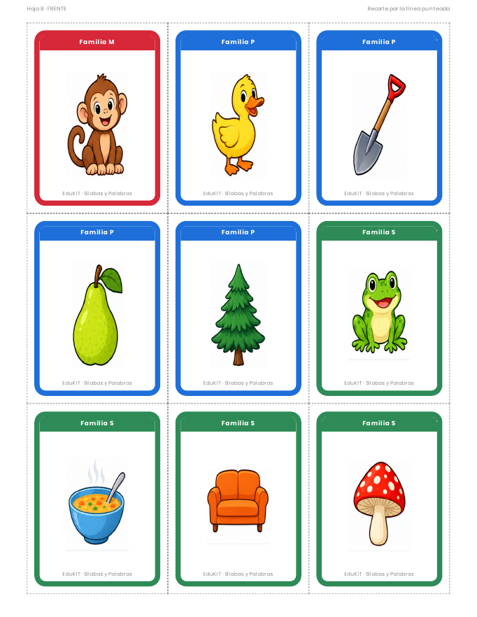 EduKIT Flash Cards de Sílabas y Palabras para Primaria | 92 Tarjetas, 8 Juegos y Portal con Audio 4 EduKIT Flash Cards de Sílabas y Palabras para Primaria | 92 Tarjetas, 8 Juegos y Portal con Audio - Imagen 4