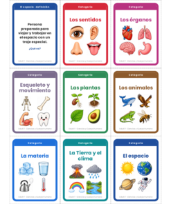EduKIT Flash Cards de Ciencias y Cuerpo Humano para Primaria | 32 Conceptos, 72 Tarjetas y Portal Interactivo 10 Imagen 3 36