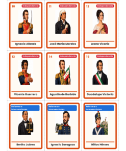 EduKIT Lotería de Personajes de la Historia de México para Primaria | 32 Personajes, 20 Tableros y Portal Interactivo 10 Imagen 3 40