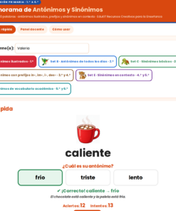 EduKIT Memorama de Antónimos y Sinónimos para Primaria | 120 Tarjetas, 6 Sets y Portal con Audio 10 Imagen 3 43