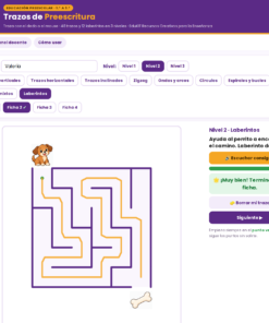 EduKIT Trazos de Preescritura para Preescolar | 60 Fichas, 3 Niveles, 12 Laberintos y Portal para Trazar 10 Imagen 3 46