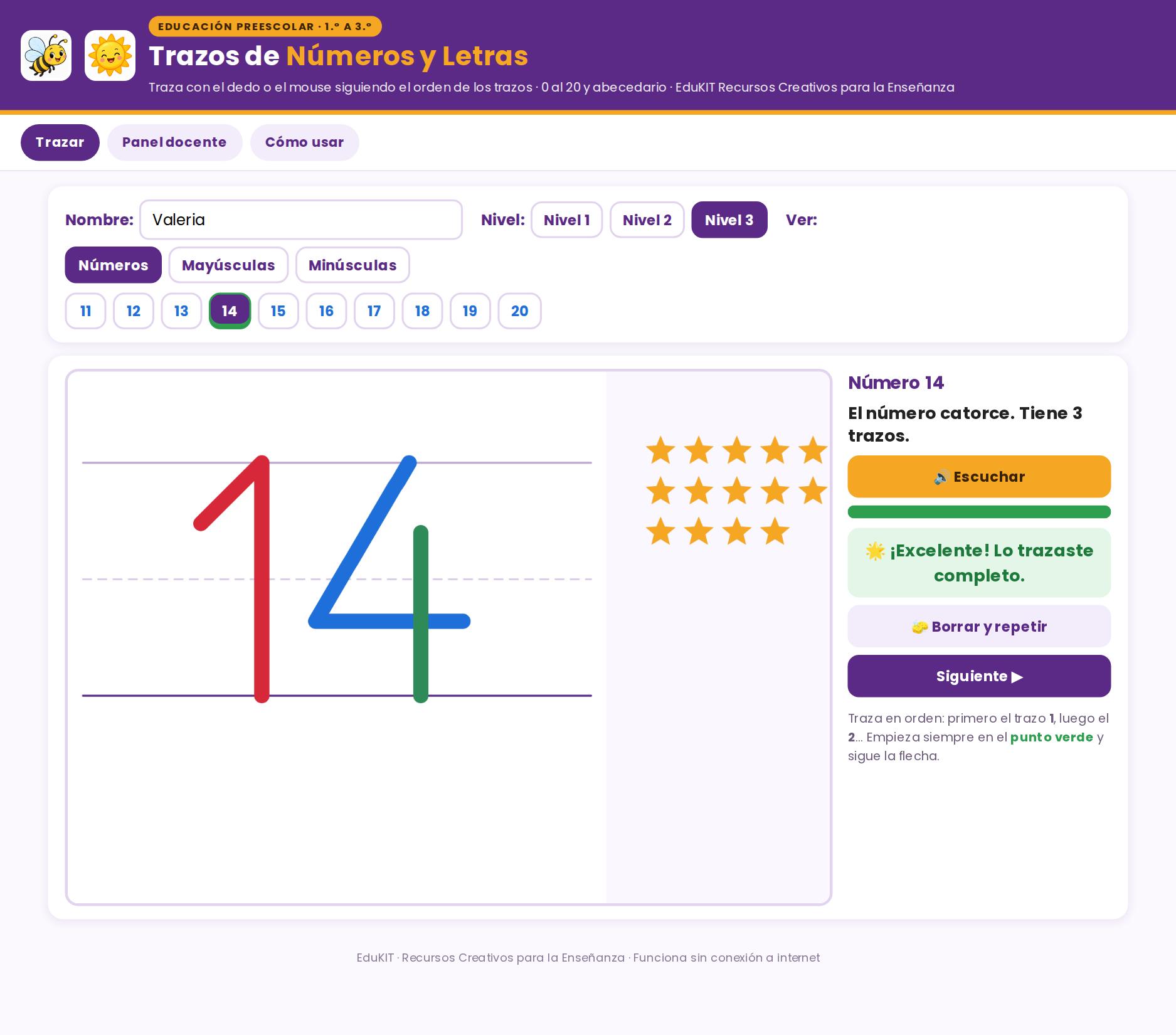 EduKIT Trazos de Números y Letras para Preescolar | 54 Fichas, 48 Tarjetas y Portal Interactivo para Trazar 4 EduKIT Trazos de Números y Letras para Preescolar | 54 Fichas, 48 Tarjetas y Portal Interactivo para Trazar - Imagen 4