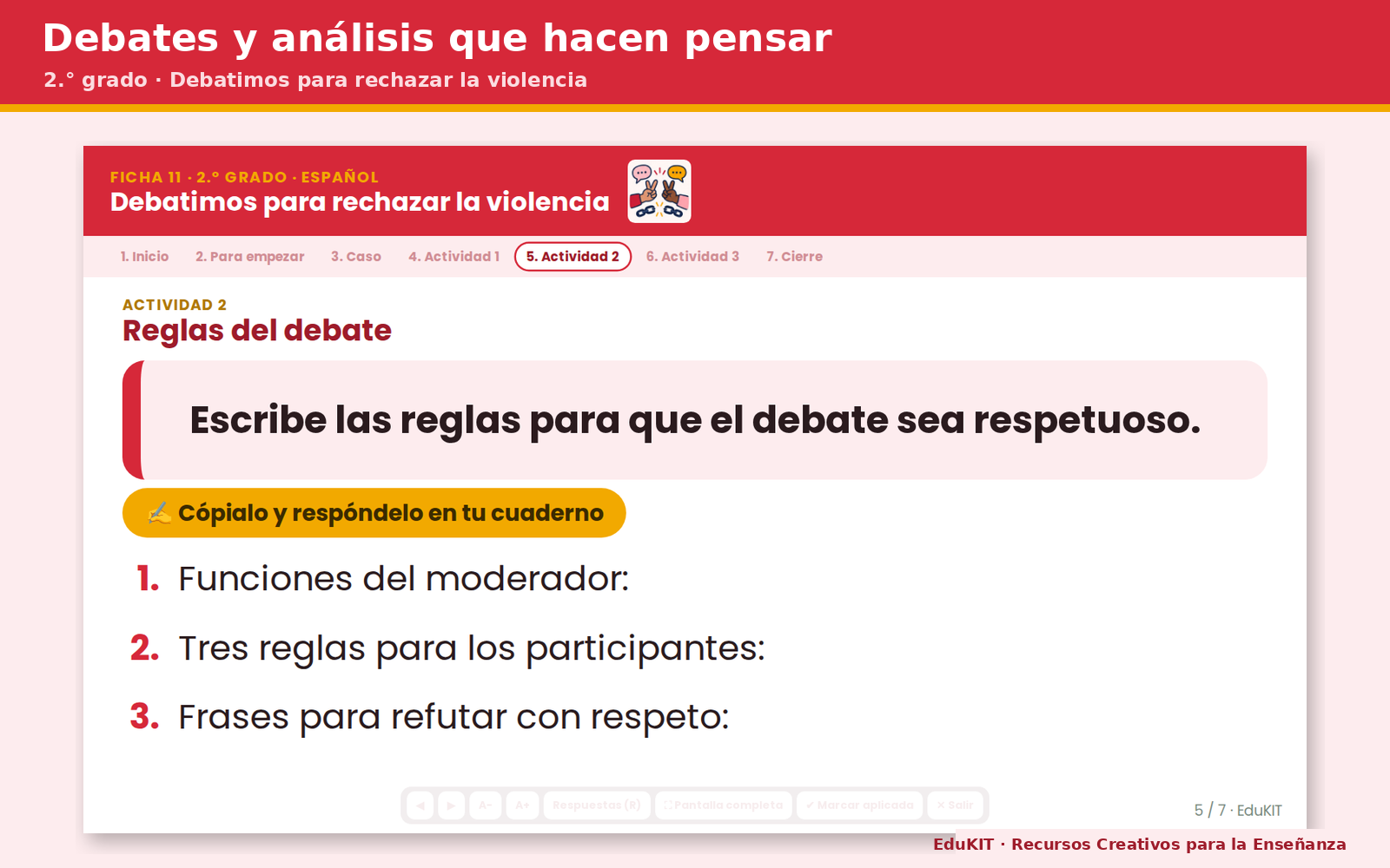 Fichas de Trabajo de Español para Secundaria 1.°, 2.° y 3.° | 42 Fichas y los 14 Contenidos 4 Fichas de Trabajo de Español para Secundaria 1.°, 2.° y 3.° | 42 Fichas y los 14 Contenidos - Imagen 4
