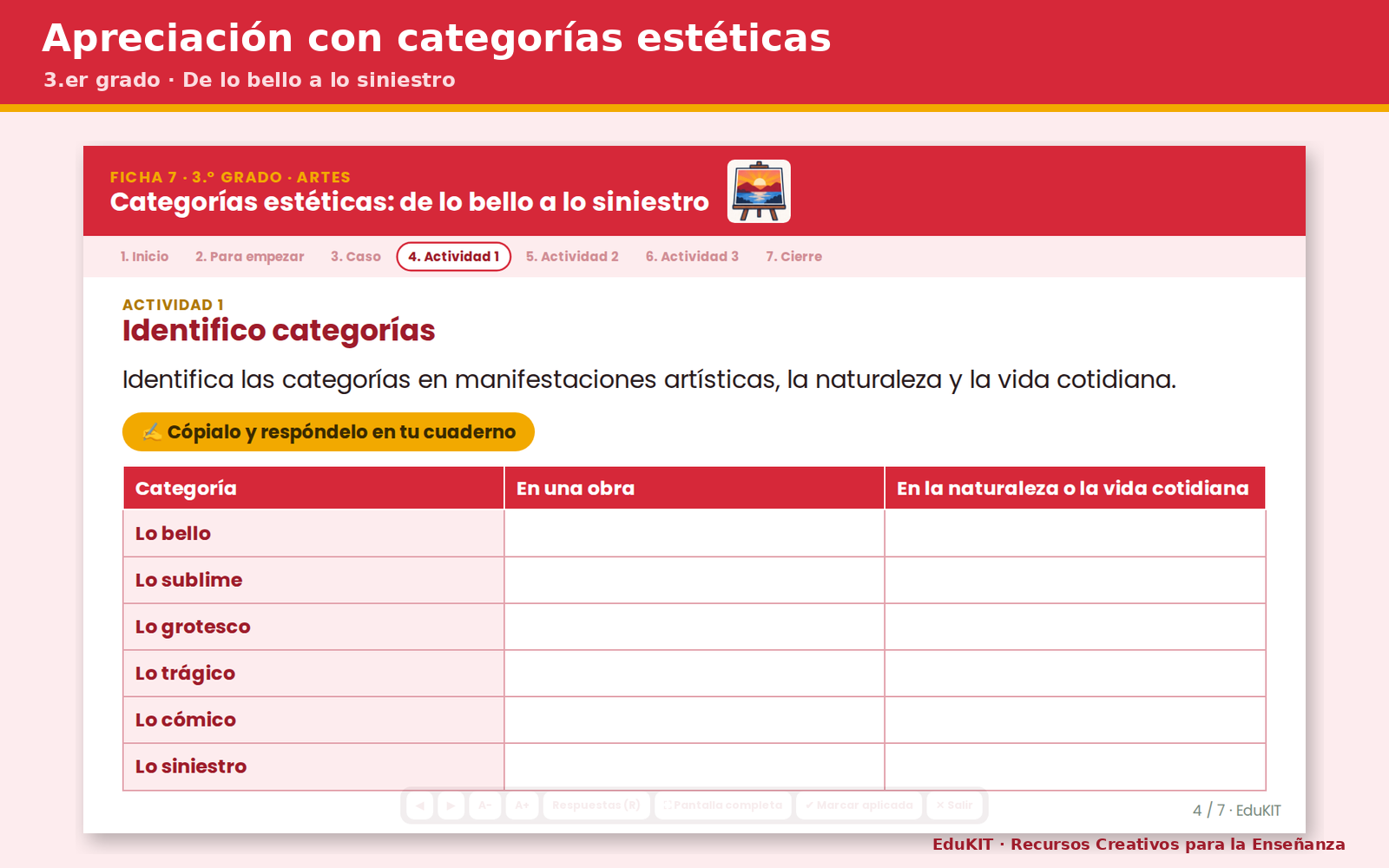 Fichas de Trabajo de Artes para Secundaria 1.°, 2.° y 3.° | 42 Fichas, Rúbricas y los 14 Contenidos 4 Fichas de Trabajo de Artes para Secundaria 1.°, 2.° y 3.° | 42 Fichas, Rúbricas y los 14 Contenidos - Imagen 4
