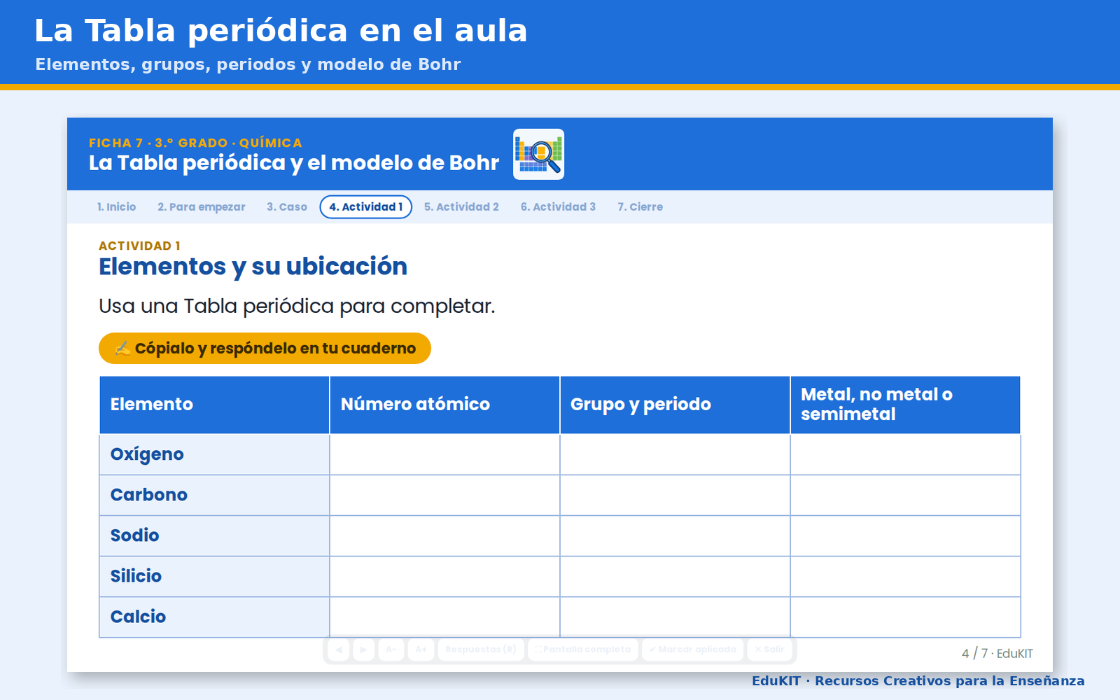 Fichas de Trabajo de Química para Secundaria 3.er Grado | 12 Fichas, 12 Experimentos y los 12 Contenidos 4 Fichas de Trabajo de Química para Secundaria 3.er Grado | 12 Fichas, 12 Experimentos y los 12 Contenidos - Imagen 4