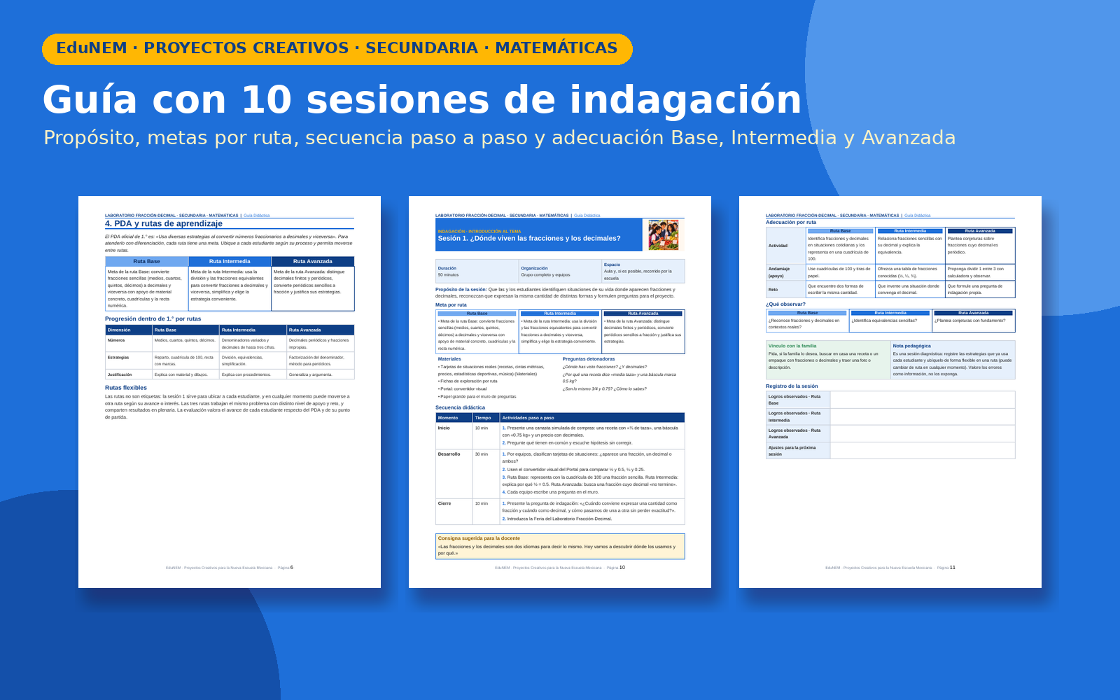 Laboratorio Fracción-Decimal | EduNEM Matemáticas Secundaria 1.º | 10 sesiones y 3 rutas de aprendizaje 4 Laboratorio Fracción-Decimal | EduNEM Matemáticas Secundaria 1.º | 10 sesiones y 3 rutas de aprendizaje - Imagen 4