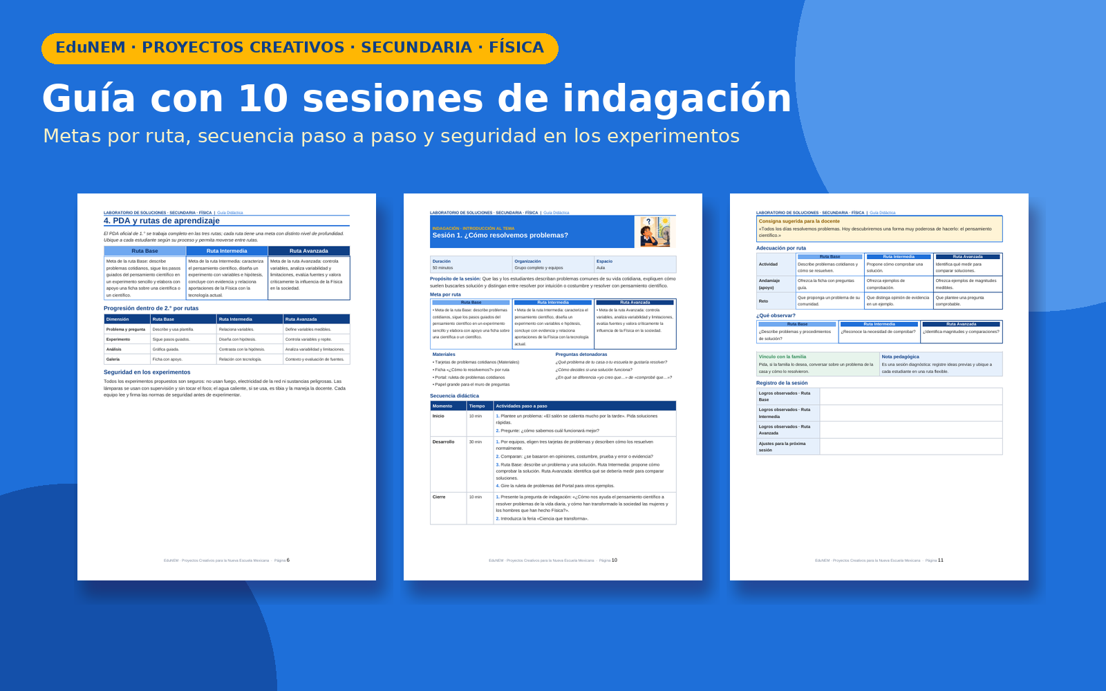 Laboratorio de Soluciones | EduNEM Física Secundaria 2.º | 10 sesiones y 3 rutas de aprendizaje 4 Laboratorio de Soluciones | EduNEM Física Secundaria 2.º | 10 sesiones y 3 rutas de aprendizaje - Imagen 4