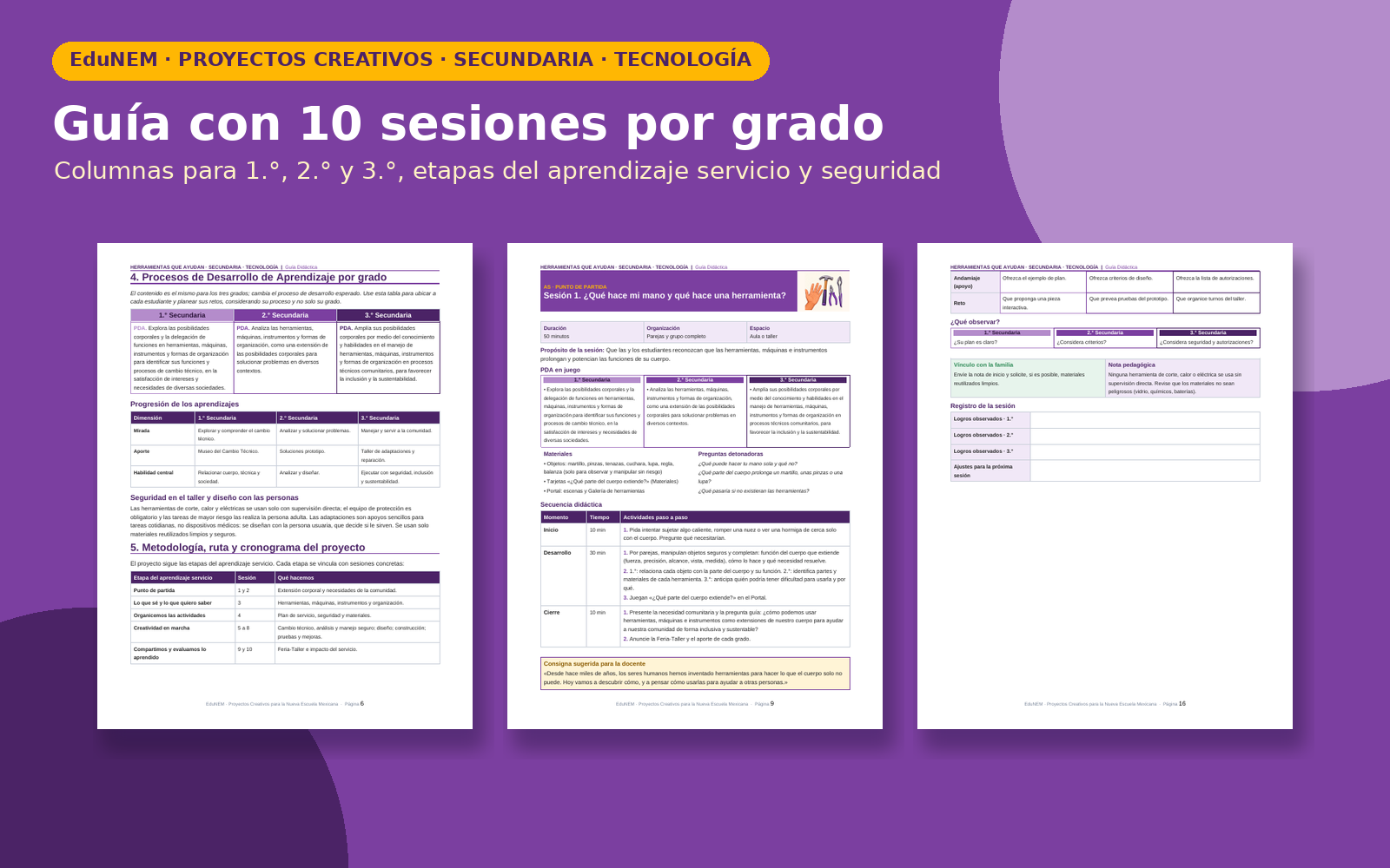 Herramientas que Ayudan | EduNEM Tecnología Secundaria 1.º a 3.º | 10 sesiones y 12 fichas 4 Vista previa 4 de Herramientas que Ayudan | EduNEM Tecnología Secundaria 1.º a 3.º | 10 sesiones y 12 fichas