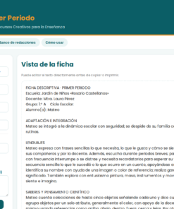 EduKIT Fichas Descriptivas 1er Periodo Preescolar 1° | Recursos Creativos para la Enseñanza 11 Imagen 4