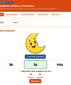 EduKIT Flash Cards de Sílabas y Palabras para Primaria | 92 Tarjetas, 8 Juegos y Portal con Audio 11 Imagen 4 35