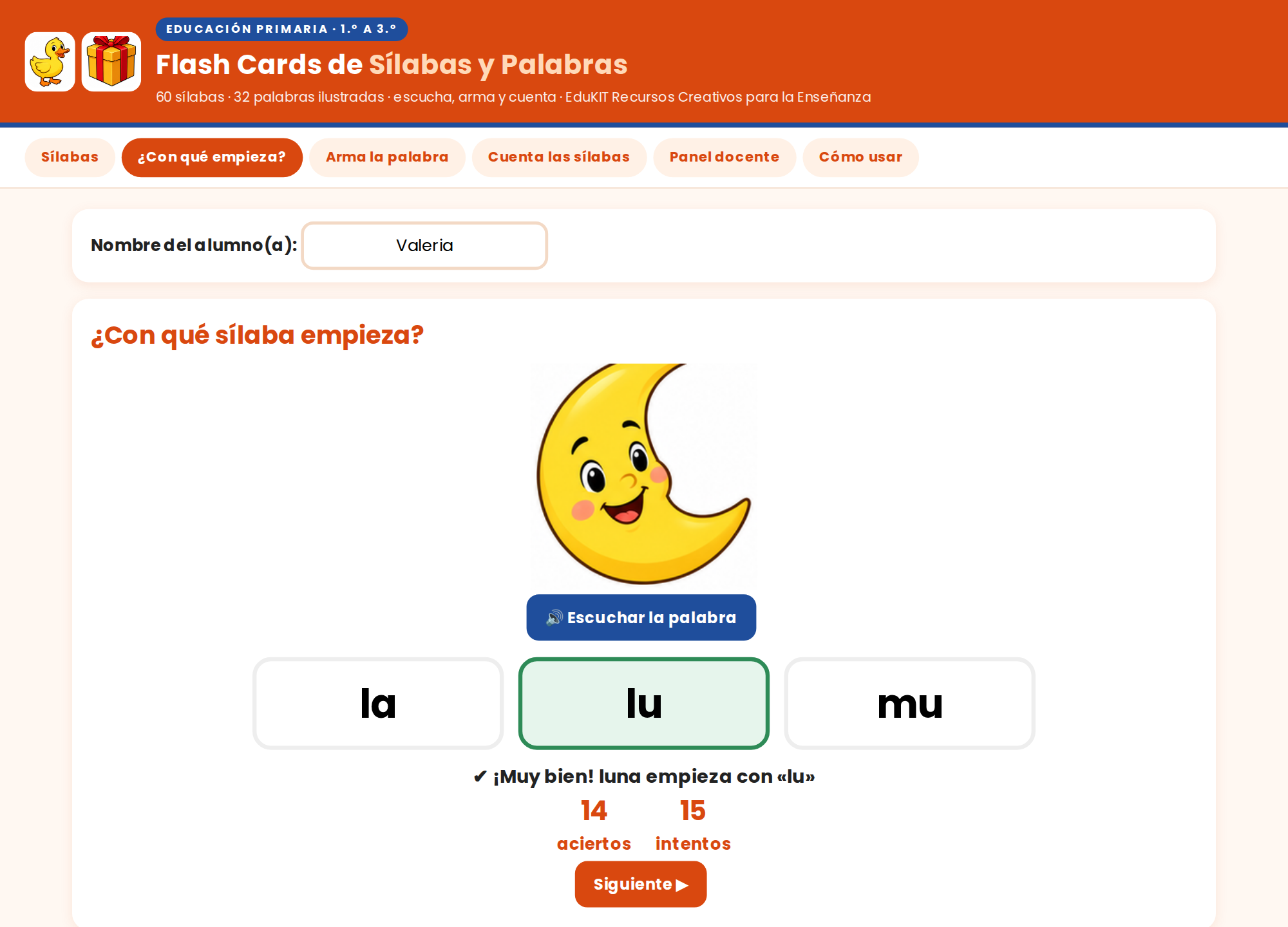 EduKIT Flash Cards de Sílabas y Palabras para Primaria | 92 Tarjetas, 8 Juegos y Portal con Audio 5 EduKIT Flash Cards de Sílabas y Palabras para Primaria | 92 Tarjetas, 8 Juegos y Portal con Audio - Imagen 5
