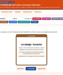 EduKIT Flash Cards de Ciencias y Cuerpo Humano para Primaria | 32 Conceptos, 72 Tarjetas y Portal Interactivo 11 Imagen 4 36