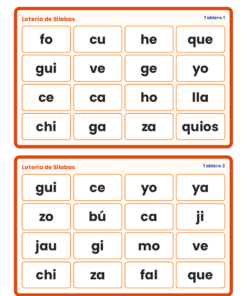 EduKIT Lotería de Sílabas para Primaria | 32 Cartas, 20 Tableros y Portal Interactivo 11 Imagen 4 38