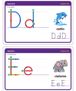 EduKIT Trazos de Números y Letras para Preescolar | 54 Fichas, 48 Tarjetas y Portal Interactivo para Trazar 11 Imagen 4 47