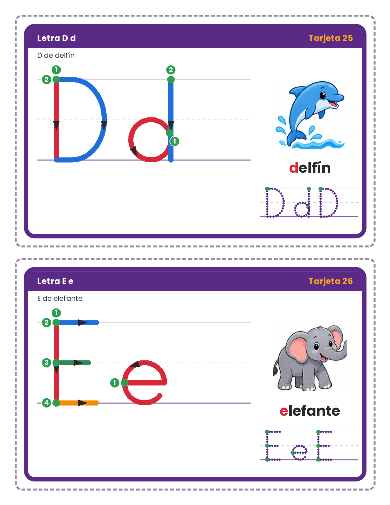 EduKIT Trazos de Números y Letras para Preescolar | 54 Fichas, 48 Tarjetas y Portal Interactivo para Trazar 5 EduKIT Trazos de Números y Letras para Preescolar | 54 Fichas, 48 Tarjetas y Portal Interactivo para Trazar - Imagen 5