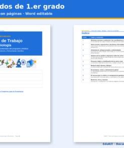 EduKIT Fichas de Trabajo de Biología para Secundaria 1.er Grado | 9 Fichas, Rúbricas y los 9 Contenidos 11 Imagen 4 54