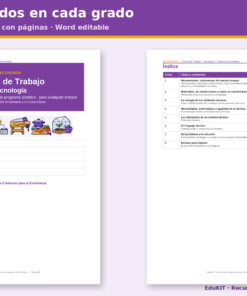 EduKIT Fichas de Trabajo de Tecnología para Secundaria 1.°, 2.° y 3.° | 24 Fichas, Rúbricas y los 8 Contenidos 11 Imagen 4 56