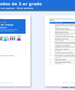 Fichas de Trabajo de Química para Secundaria 3.er Grado | 12 Fichas, 12 Experimentos y los 12 Contenidos 11 Imagen 4 58