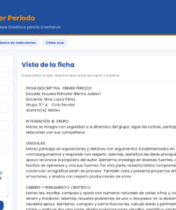 Fichas Descriptivas 1er Periodo · 5° Primaria | Evaluación Formativa 11 Imagen 4 7