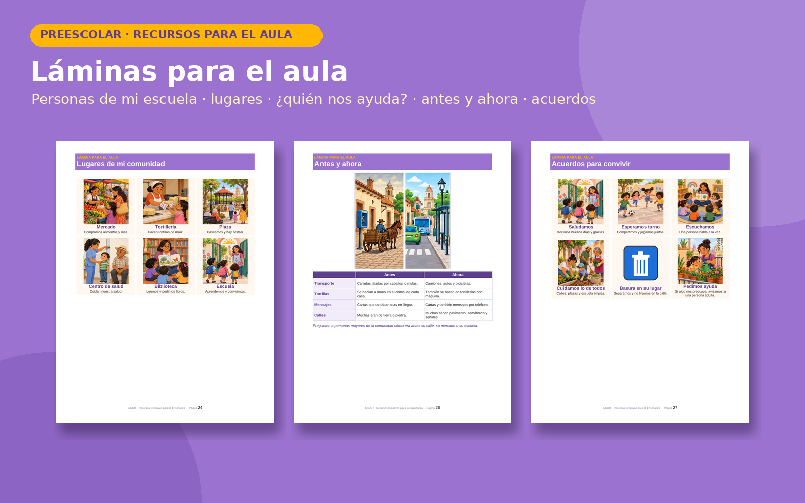Exploración del Medio: Mi Comunidad para Preescolar | 45 Recursos Imprimibles, 10 Sesiones y Portal Interactivo 5 Exploración del Medio: Mi Comunidad para Preescolar | 45 Recursos Imprimibles, 10 Sesiones y Portal Interactivo - Imagen 5