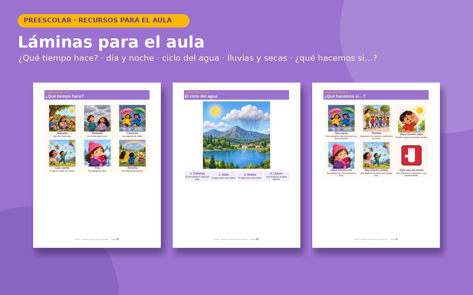 Exploración del Medio: Fenómenos Naturales para Preescolar | 45 Recursos Imprimibles, Experimentos y Portal Interactivo 5 Exploración del Medio: Fenómenos Naturales para Preescolar | 45 Recursos Imprimibles, Experimentos y Portal Interactivo - Imagen 5