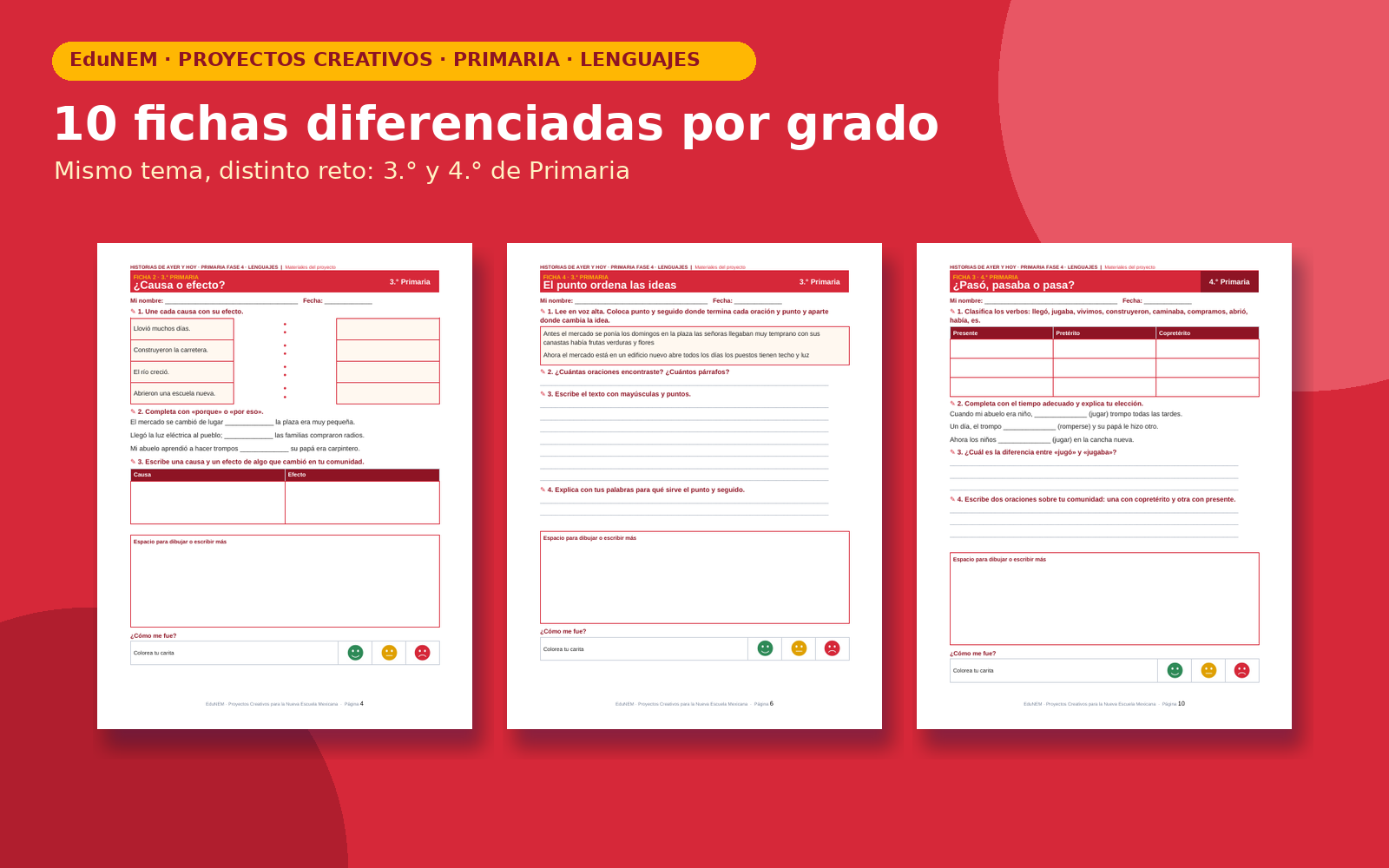 Historias de Ayer y Hoy de mi Comunidad | EduNEM Primaria 3.º y 4.º | Narración de sucesos en 10 sesiones 5 Historias de Ayer y Hoy de mi Comunidad | EduNEM Primaria 3.º y 4.º | Narración de sucesos en 10 sesiones - Imagen 5