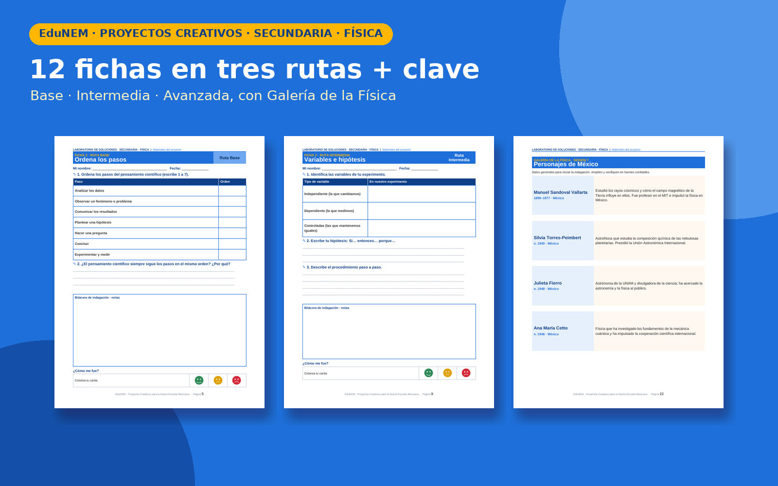 Laboratorio de Soluciones | EduNEM Física Secundaria 2.º | 10 sesiones y 3 rutas de aprendizaje 5 Laboratorio de Soluciones | EduNEM Física Secundaria 2.º | 10 sesiones y 3 rutas de aprendizaje - Imagen 5