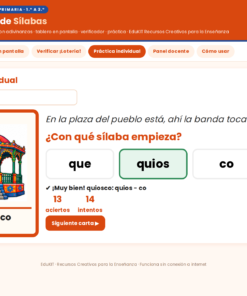 EduKIT Lotería de Sílabas para Primaria | 32 Cartas, 20 Tableros y Portal Interactivo 12 Imagen 5 38