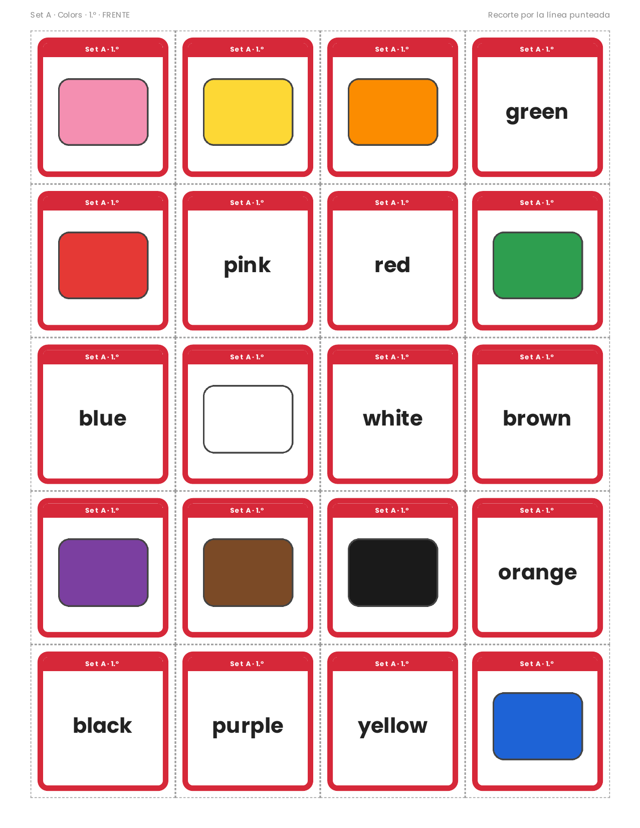 EduKIT Memorama de Inglés Básico para Primaria | 120 Tarjetas, 6 Sets y Portal con Audio en Inglés 6 EduKIT Memorama de Inglés Básico para Primaria | 120 Tarjetas, 6 Sets y Portal con Audio en Inglés - Imagen 6