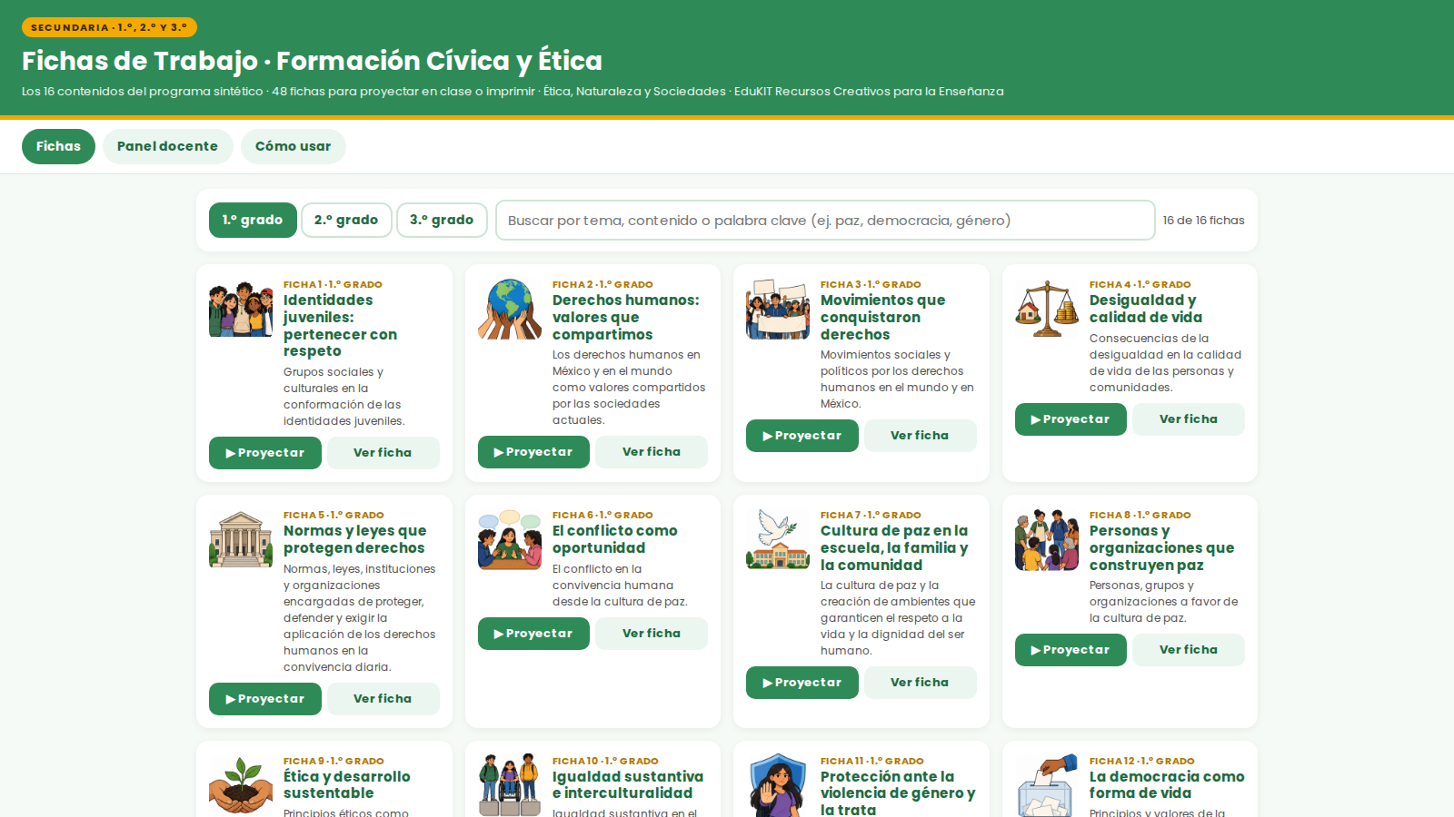 Fichas de Trabajo de Formación Cívica y Ética para Secundaria 1.°, 2.° y 3.° | 48 Fichas Proyectables e Imprimibles 6 Fichas de Trabajo de Formación Cívica y Ética para Secundaria 1.°, 2.° y 3.° | 48 Fichas Proyectables e Imprimibles - Imagen 6
