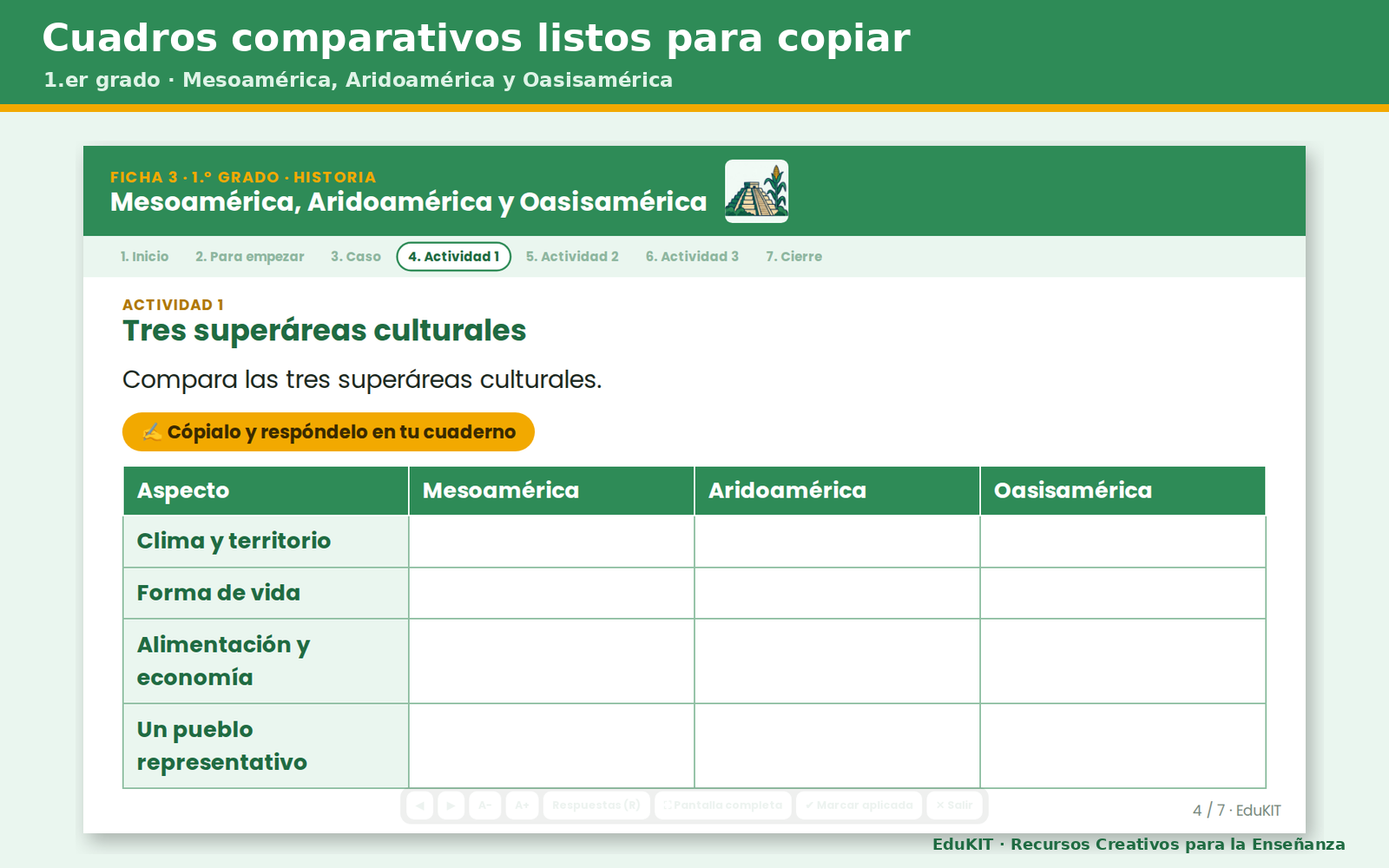 EduKIT Fichas de Trabajo de Historia para Secundaria 1.°, 2.° y 3.° | 38 Fichas, Rúbricas y Todos los Contenidos con PDA 6 EduKIT Fichas de Trabajo de Historia para Secundaria 1.°, 2.° y 3.° | 38 Fichas, Rúbricas y Todos los Contenidos con PDA - Imagen 6