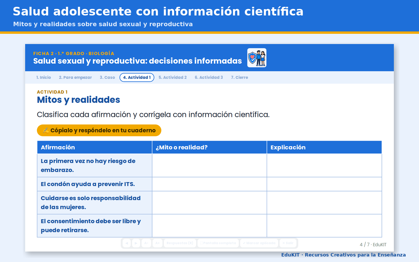 EduKIT Fichas de Trabajo de Biología para Secundaria 1.er Grado | 9 Fichas, Rúbricas y los 9 Contenidos 6 EduKIT Fichas de Trabajo de Biología para Secundaria 1.er Grado | 9 Fichas, Rúbricas y los 9 Contenidos - Imagen 6