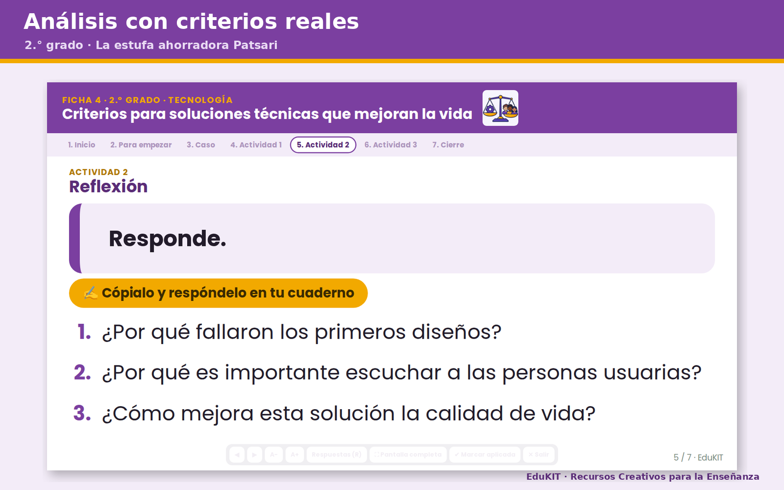 EduKIT Fichas de Trabajo de Tecnología para Secundaria 1.°, 2.° y 3.° | 24 Fichas, Rúbricas y los 8 Contenidos 6 EduKIT Fichas de Trabajo de Tecnología para Secundaria 1.°, 2.° y 3.° | 24 Fichas, Rúbricas y los 8 Contenidos - Imagen 6