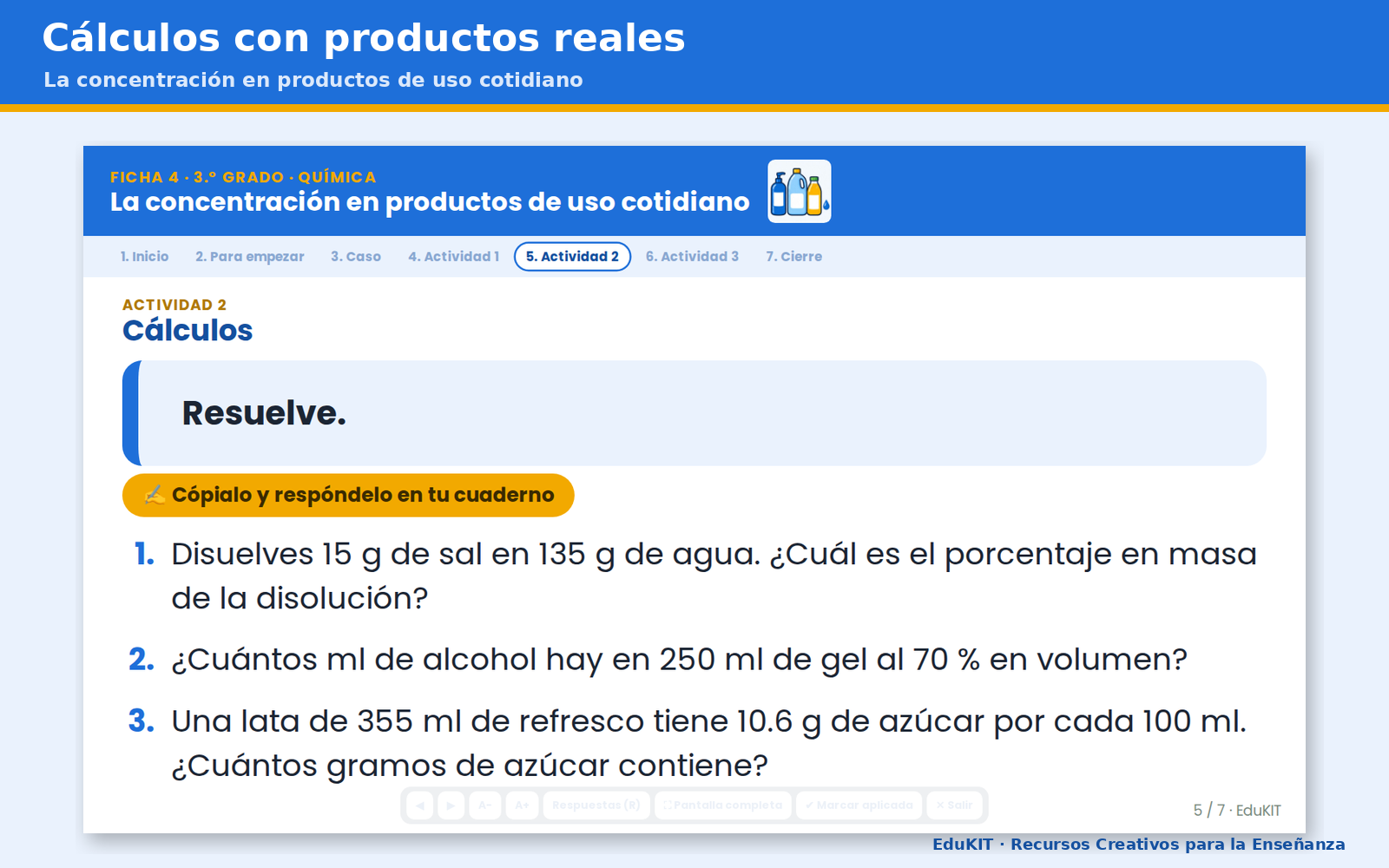 Fichas de Trabajo de Química para Secundaria 3.er Grado | 12 Fichas, 12 Experimentos y los 12 Contenidos 6 Fichas de Trabajo de Química para Secundaria 3.er Grado | 12 Fichas, 12 Experimentos y los 12 Contenidos - Imagen 6