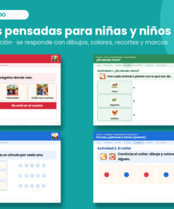Fichas de Trabajo Preescolar 1° | 36 Fichas Imprimibles, 108 Actividades y Portal Proyectable · Todos los Contenidos NEM 12 Imagen 5 64