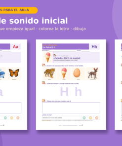 Abecedario Ilustrado para Preescolar y Primaria | 27 Carteles, 86 Tarjetas, 27 Fichas y 6 Juegos de Sonido Inicial 12 Imagen 5 67