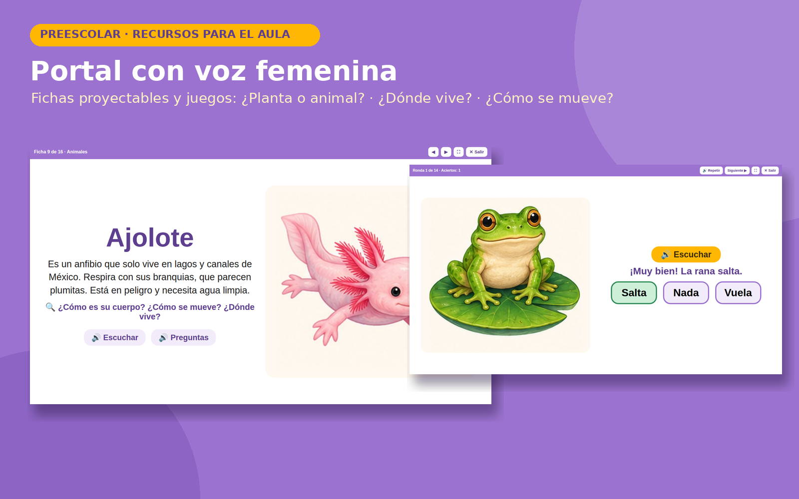 Exploración del Medio: Seres Vivos para Preescolar | 16 Fichas de Observación, 18 Tarjetas, 3 Juegos y Portal con Voz 6 Exploración del Medio: Seres Vivos para Preescolar | 16 Fichas de Observación, 18 Tarjetas, 3 Juegos y Portal con Voz - Imagen 6